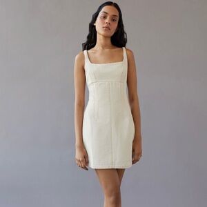 BDG Sadie Denim Seamed Mini Dress